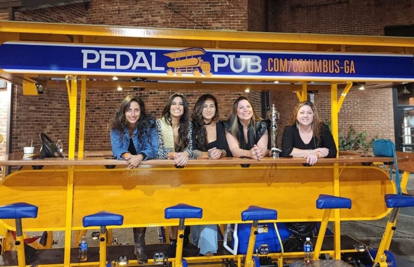 women on pedal pub columbus ga