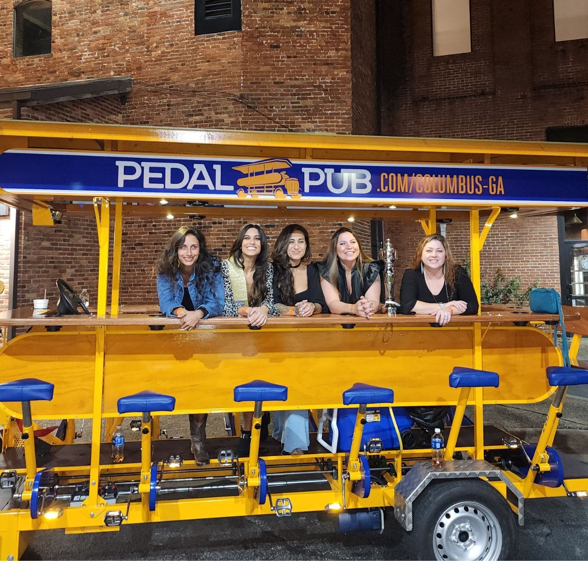 women on pedal pub columbus ga