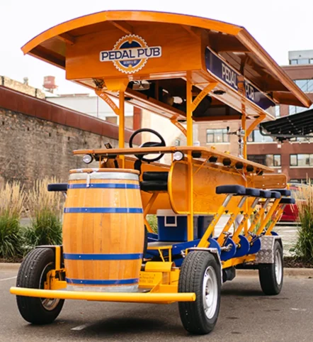 party bike parked in Dallas