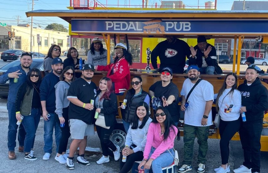 tour group for pedal pub dallas