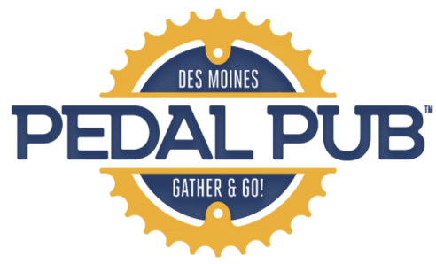 Pedal Pub Des Moines branding