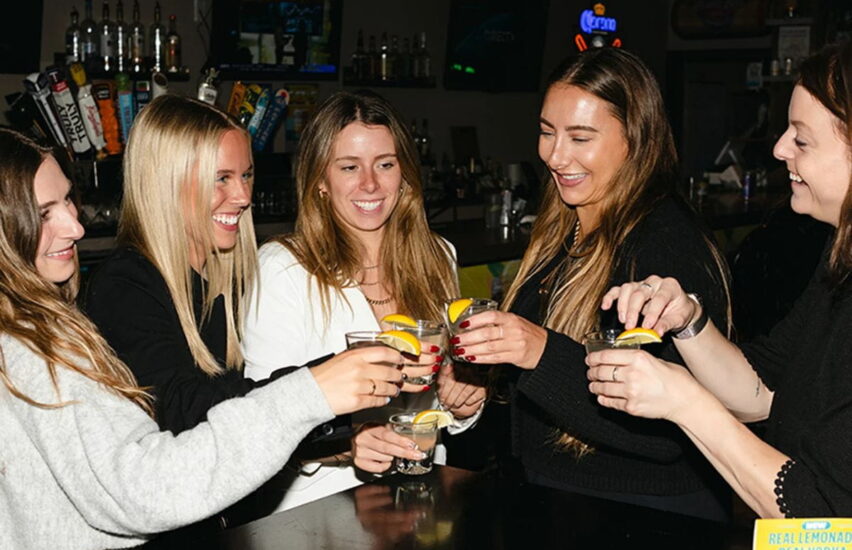girls taking shots