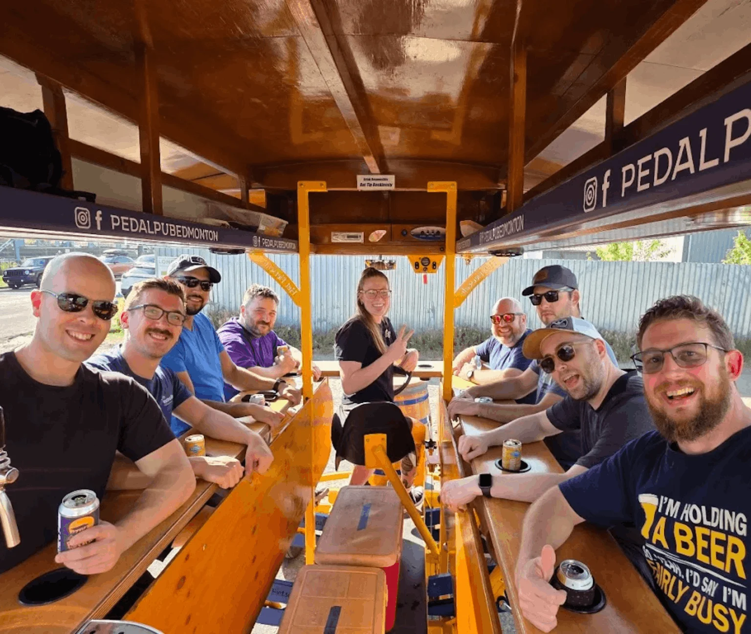 bachelor party having fun