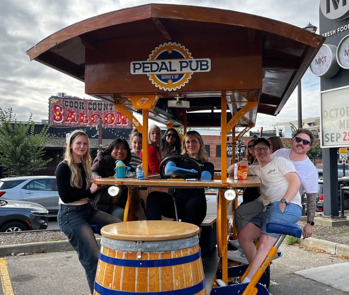 party bike with passengers