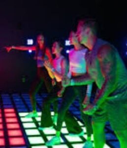Group of friends at Activate adult playground