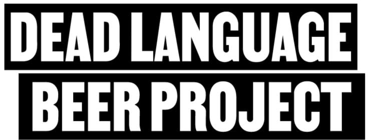 Dead Language Beer Project branding