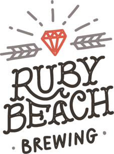 ruby beach brewing branding