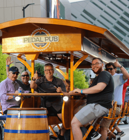 Pedal Pub ride for a corporate outing