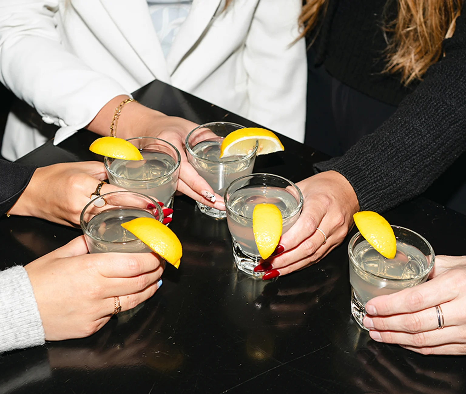 friends enjoying drinks