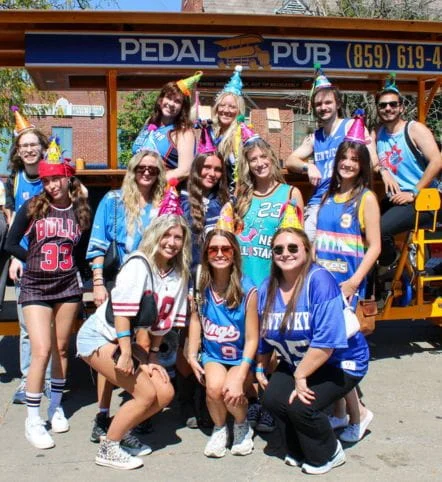 birthday party with Pedal Pub