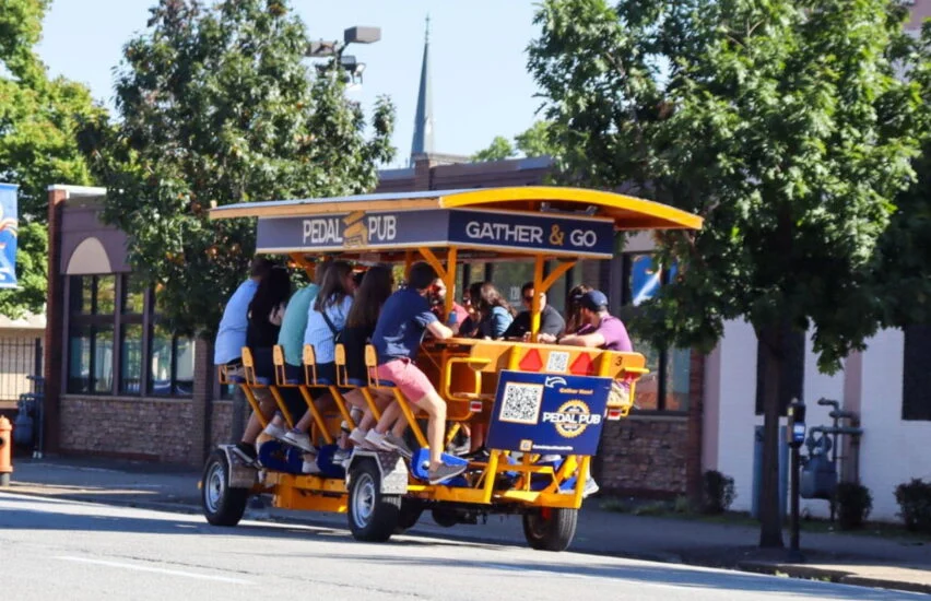 Pedal Pub ride through Louisville