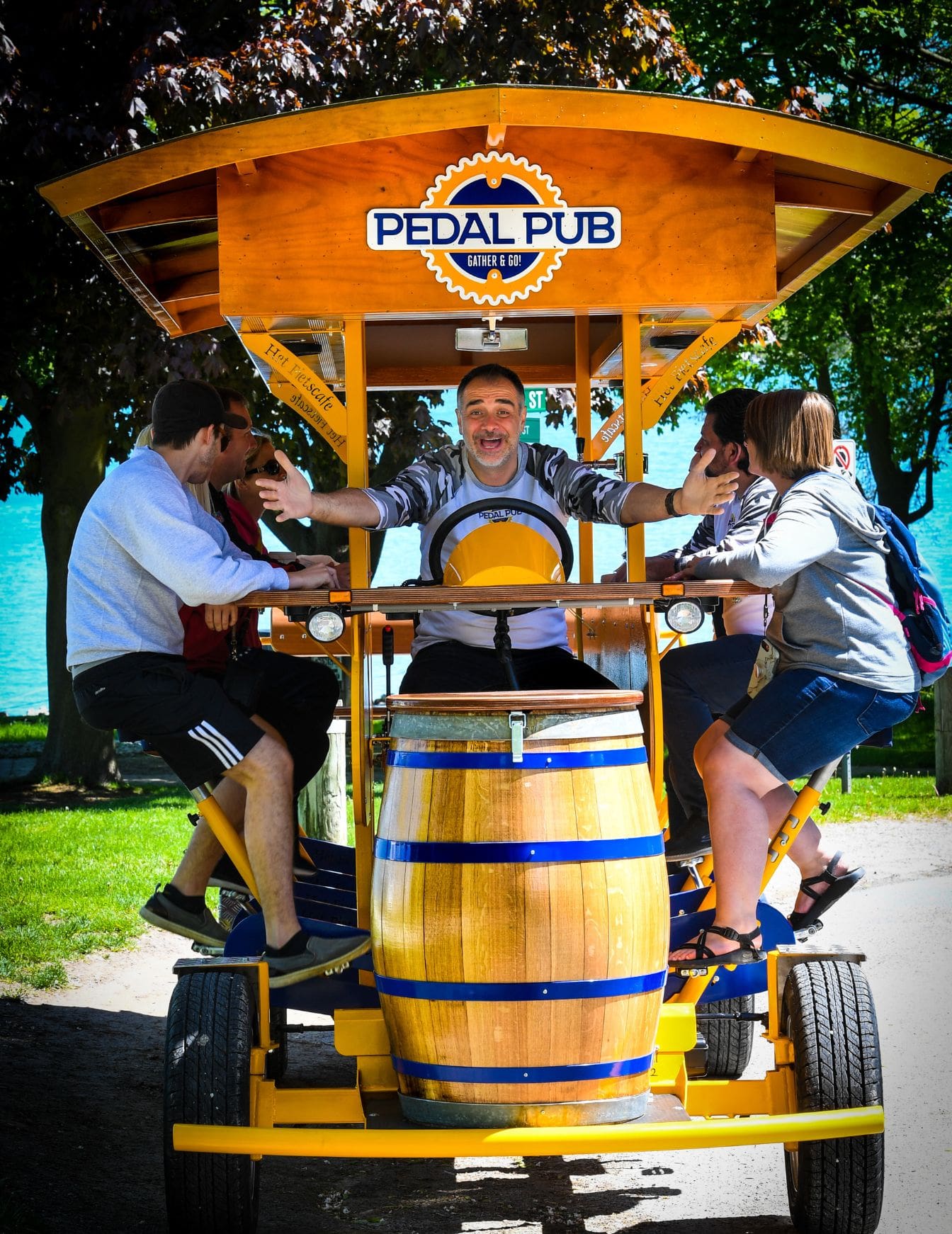 pedal pub notl on the road