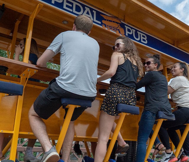 pedal pub richmond on the road