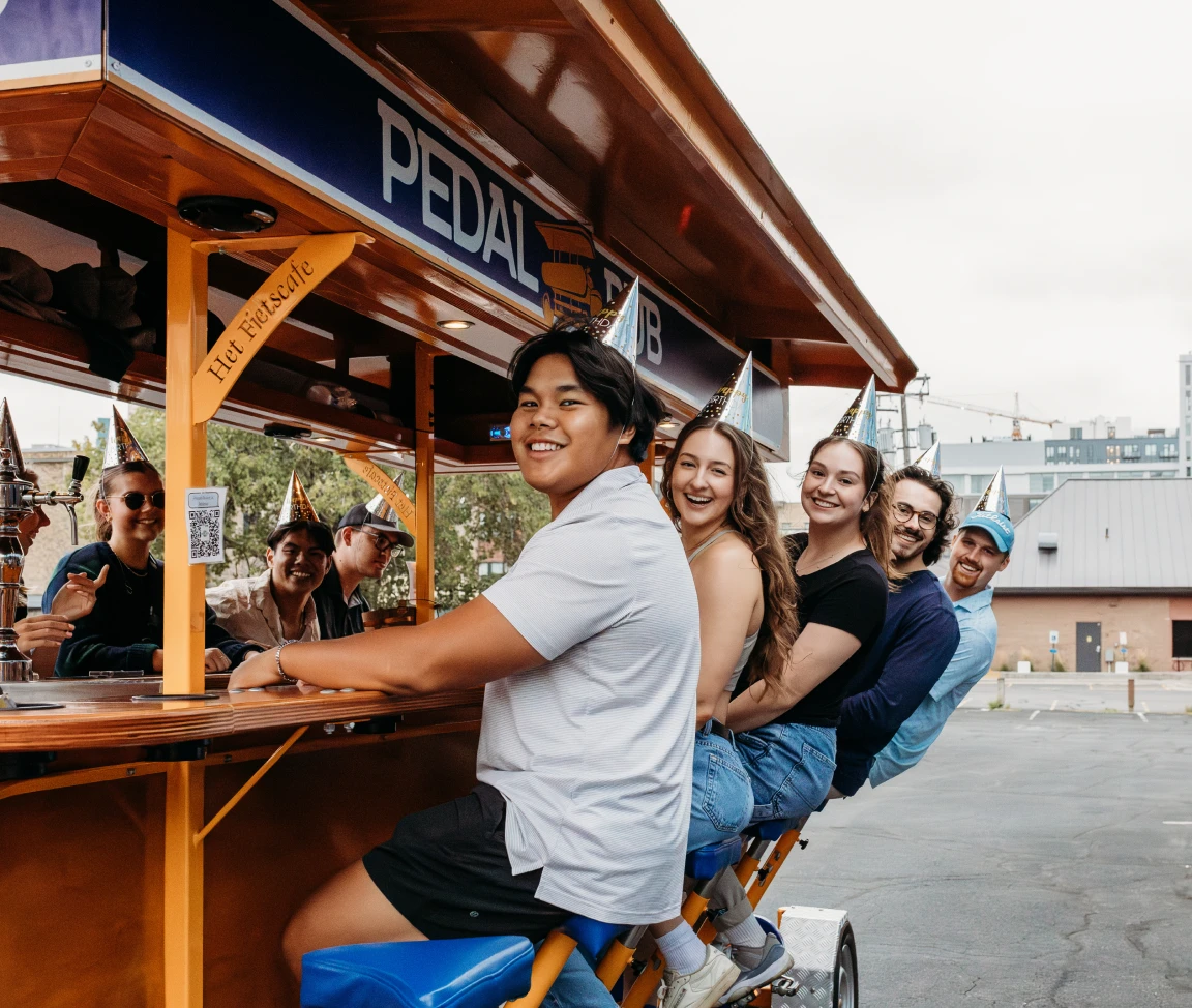 birthday party ride on a Pedal Pub