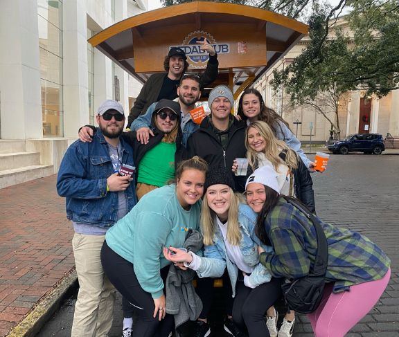 pedal pub savannah tour with group