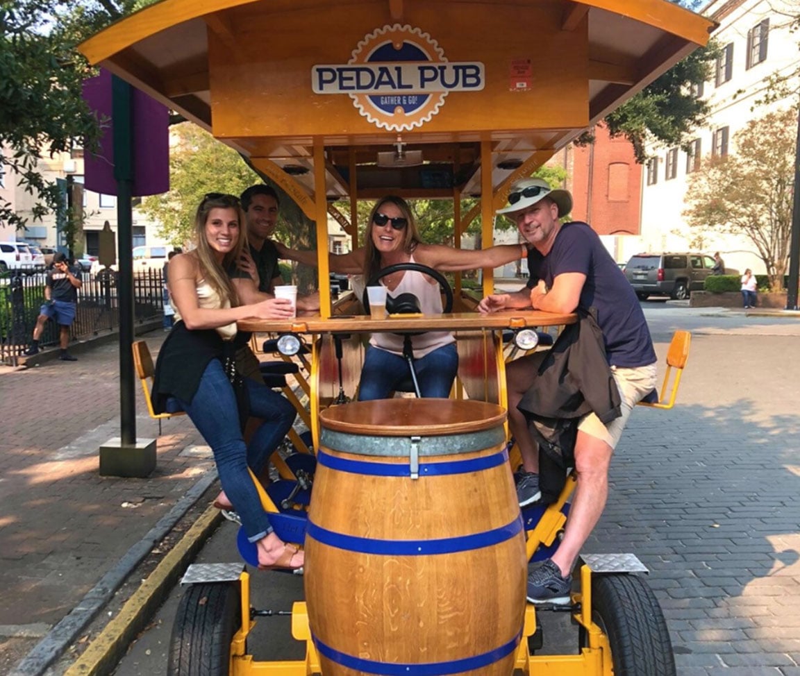 pedal pub savannah custom tour