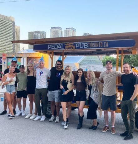 party bike tour group