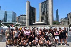 team building activity with Pedal Pub