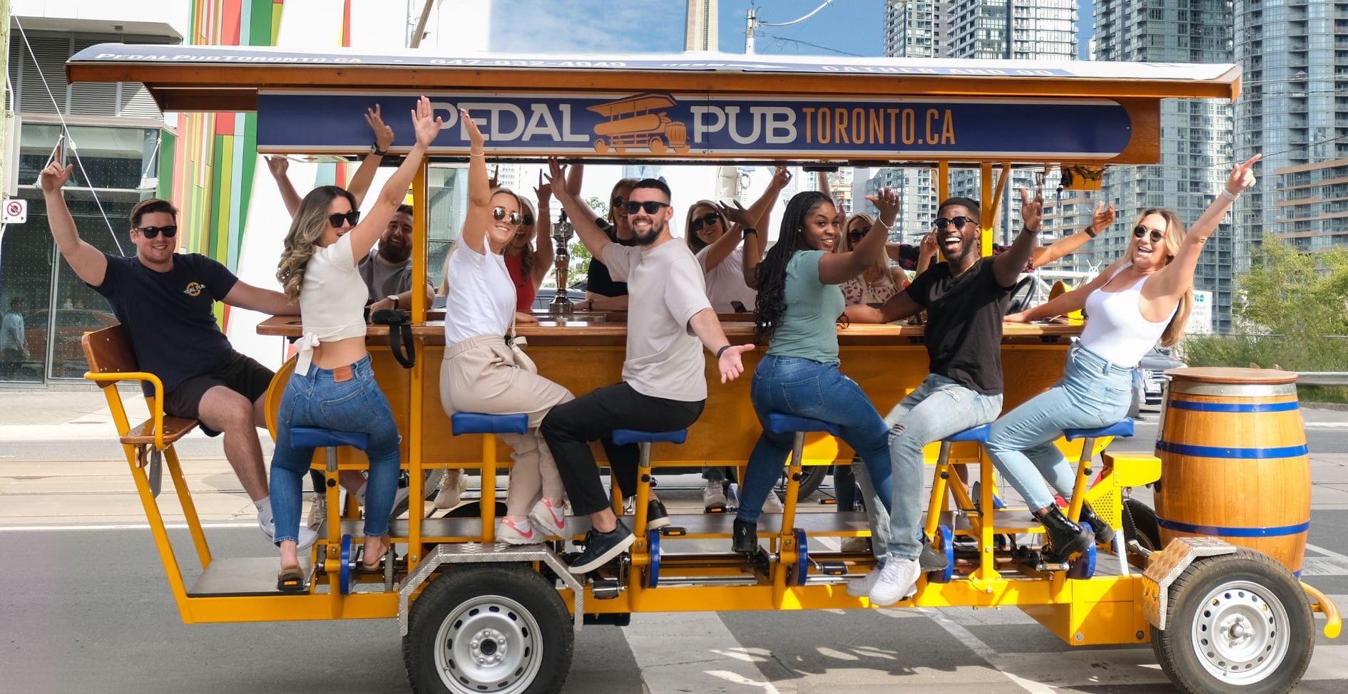 Pedal Pub Toronto tour group