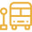 outline of bus at bus stop