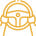 outline of a person steering