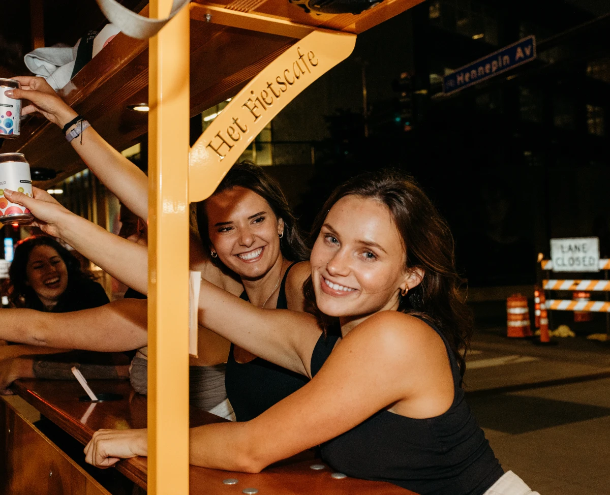 girls night tour on a party bike