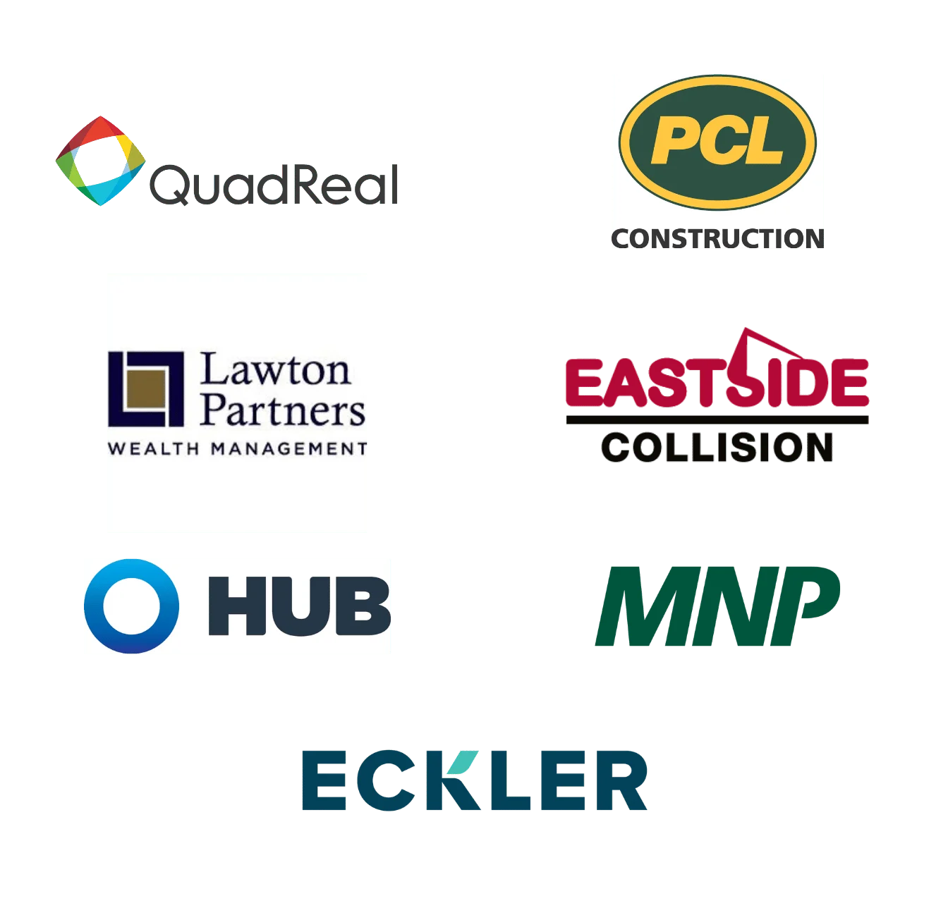 logos of brands that have hosted corporate events with Pedal Pub Winnipeg