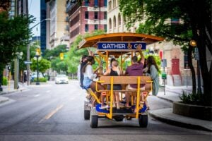 Pedal Pub ride through Winnipeg