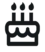 birthday cake icon