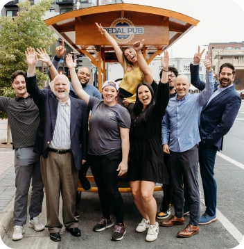 company outing ride on a Pedal Pub