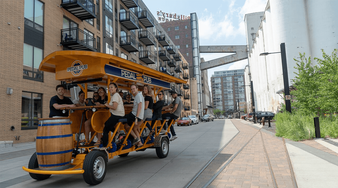 Pedal Pub traveling around Twin Cities